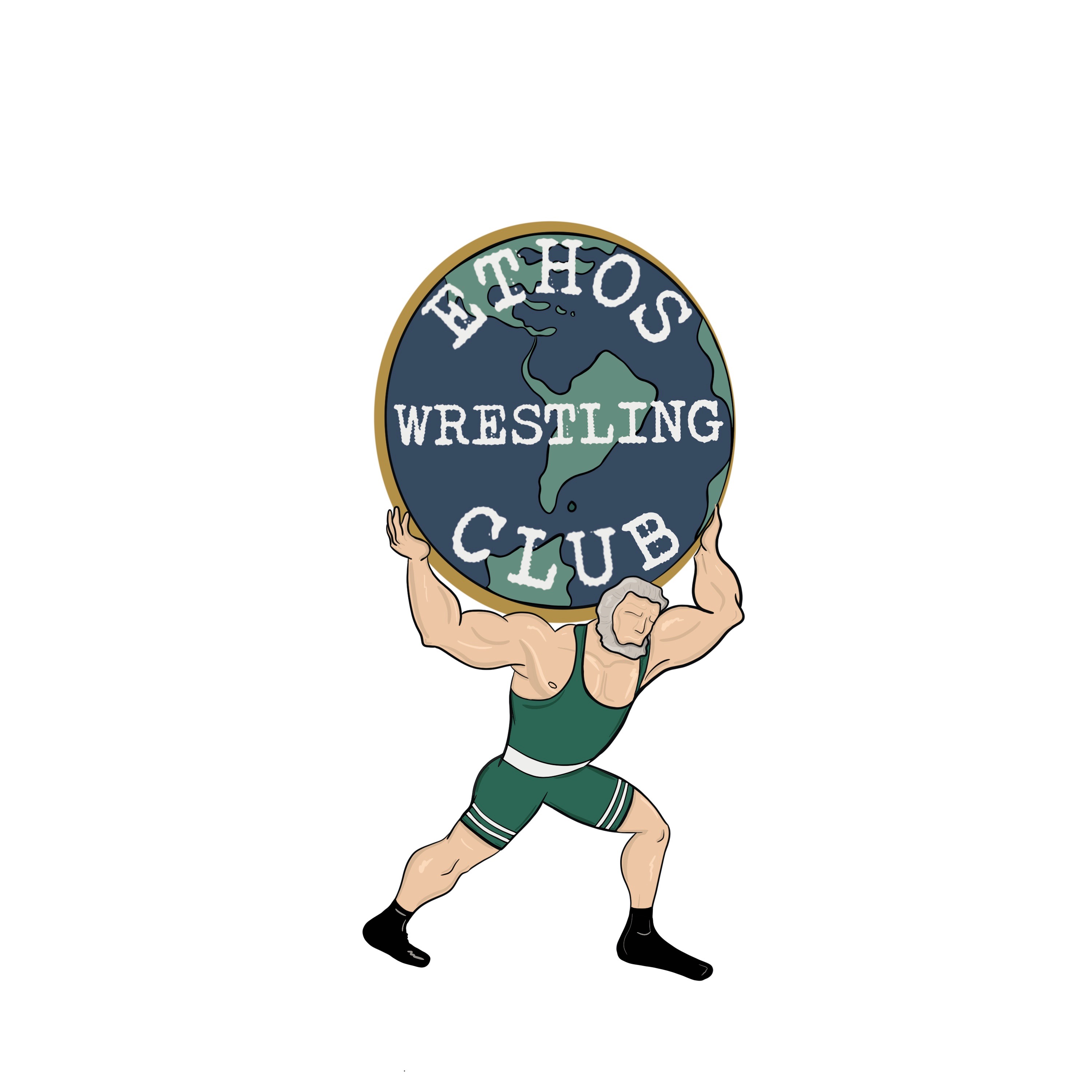 Wrestling team photo